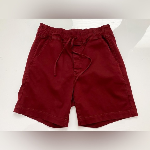 $245‼️COTTON CITIZEN Burgundy Maroon Red Simon Shorts Classic USA Soft Stretch M - Picture 3 of 10